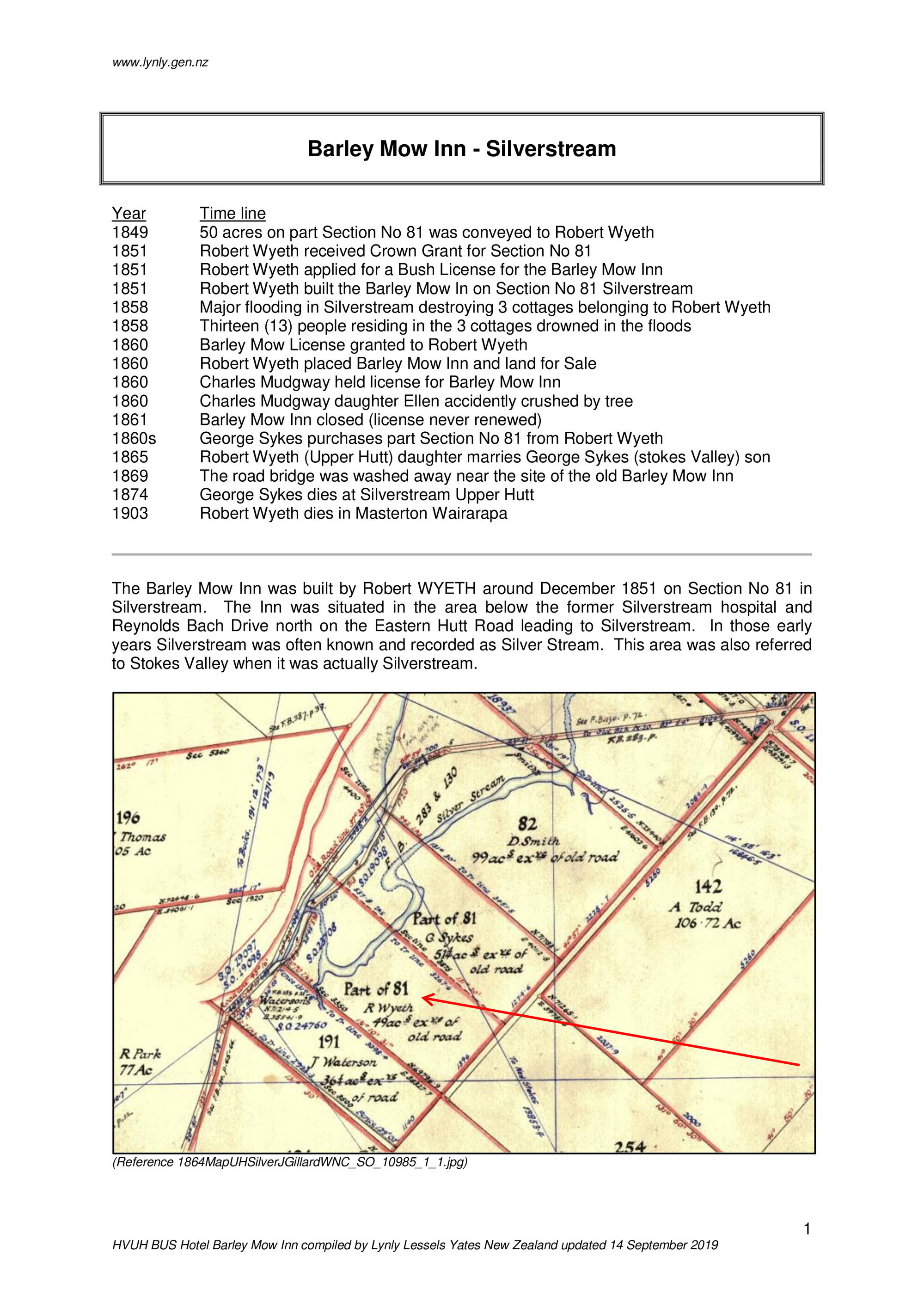 Historical Hotels of Upper Hutt; Barley Mow Inn