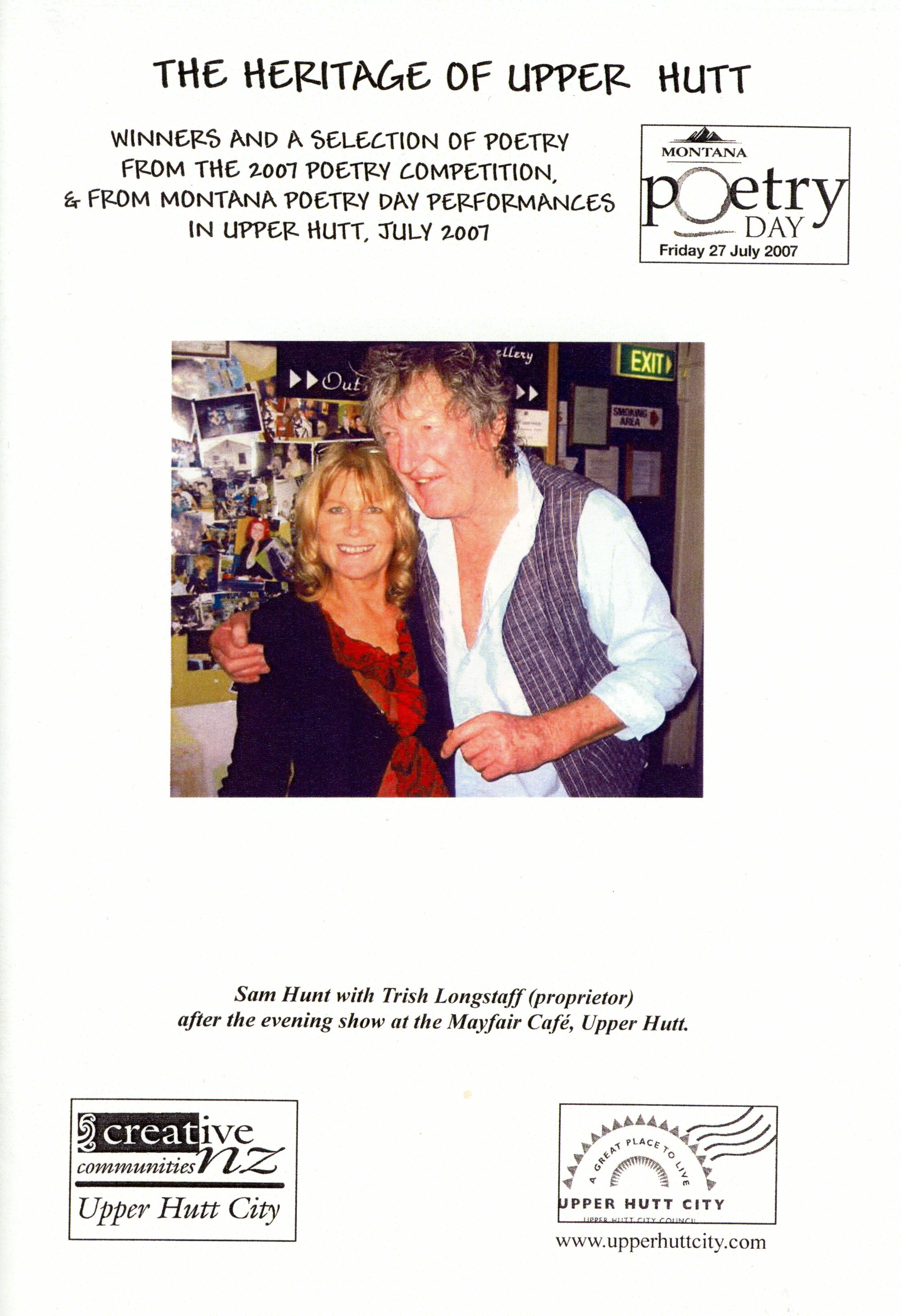 The Heritage of Upper Hutt: Montana Poetry Day booklet, 2007
