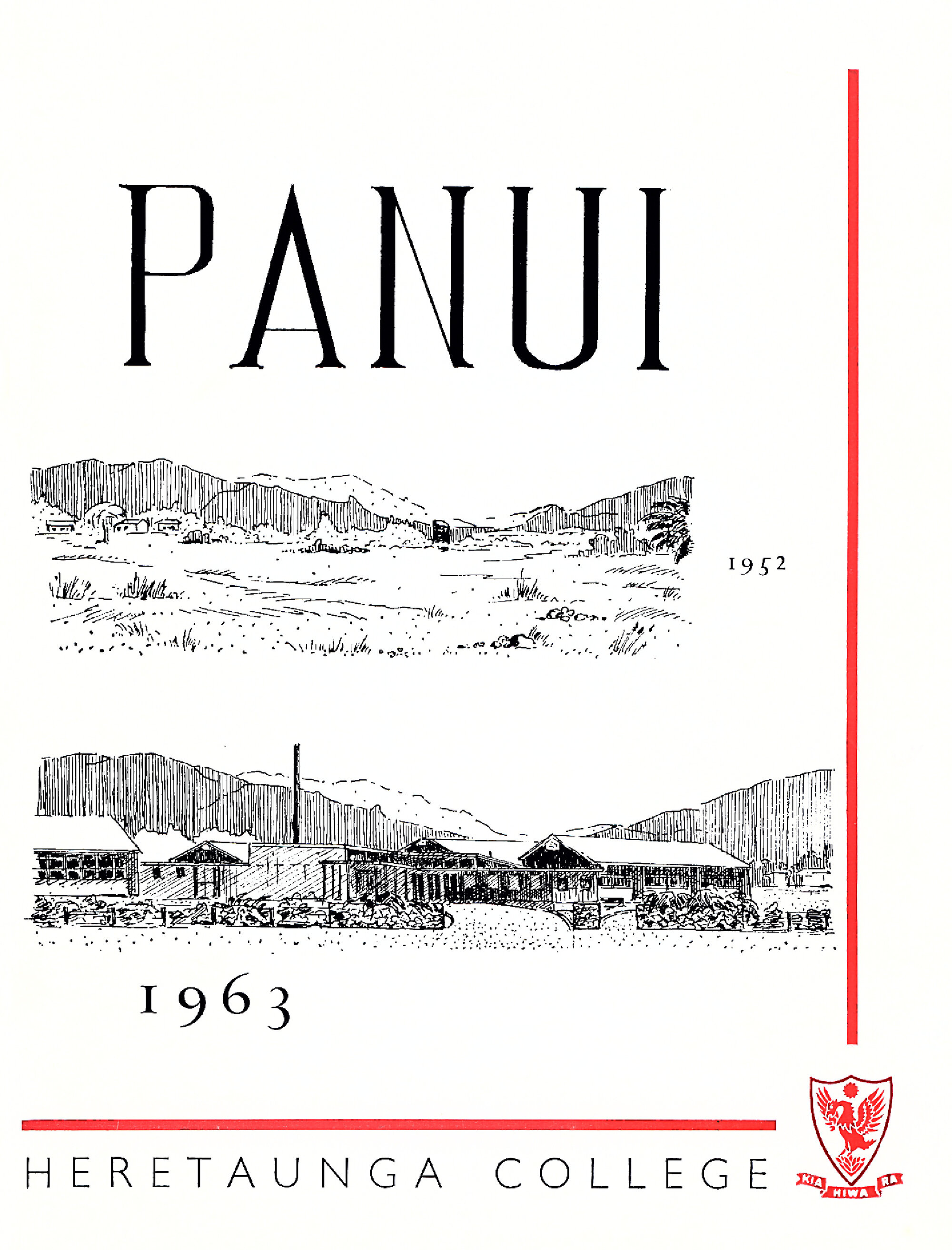 Heretaunga College Panui school magazine, 1963