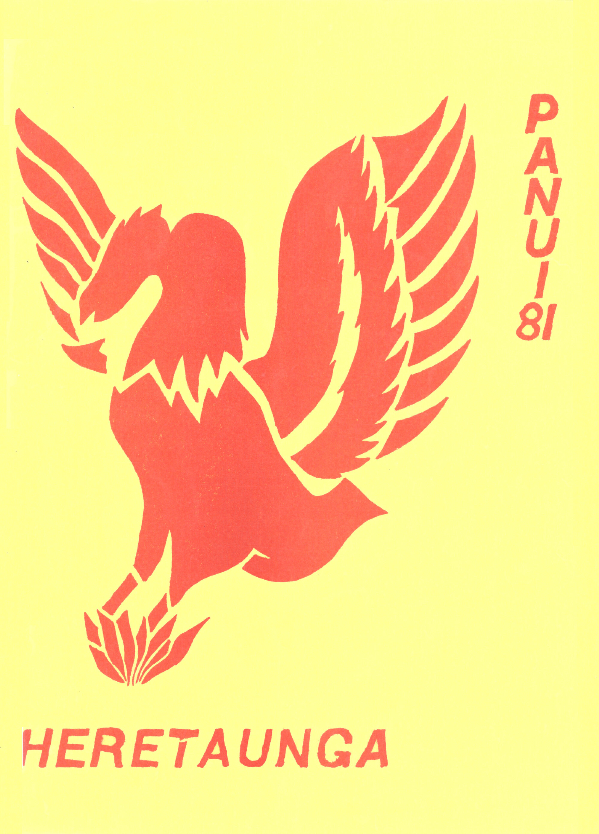 Heretaunga College Panui school magazine, 1981