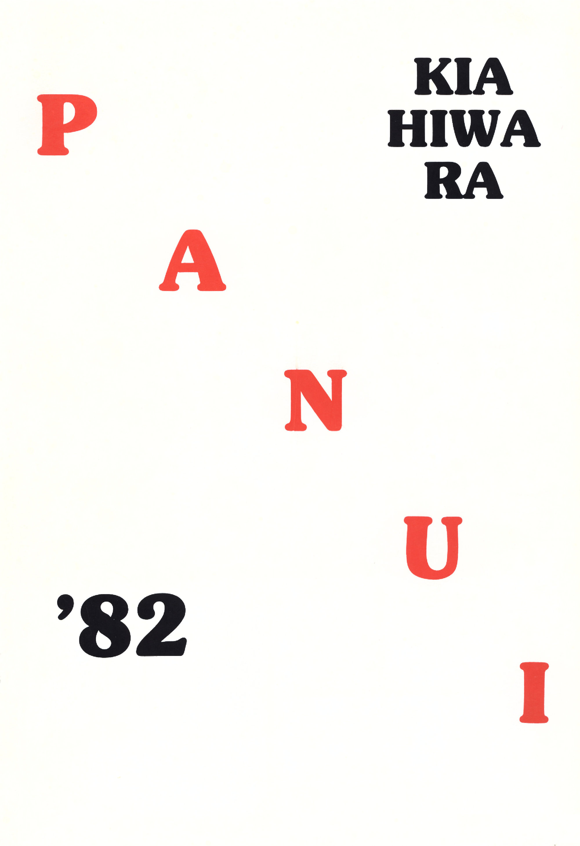 Heretaunga College Panui school magazine, 1982
