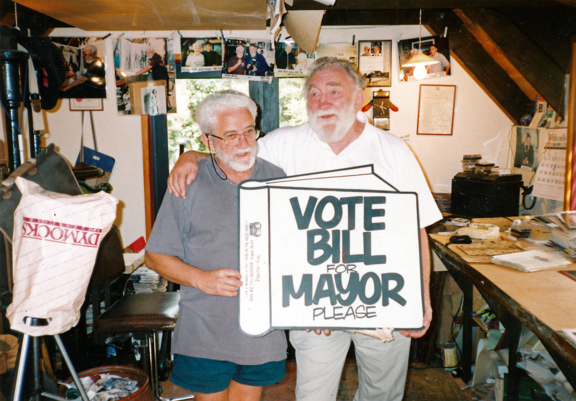 David Bellamy with Bill Tito, 2000 