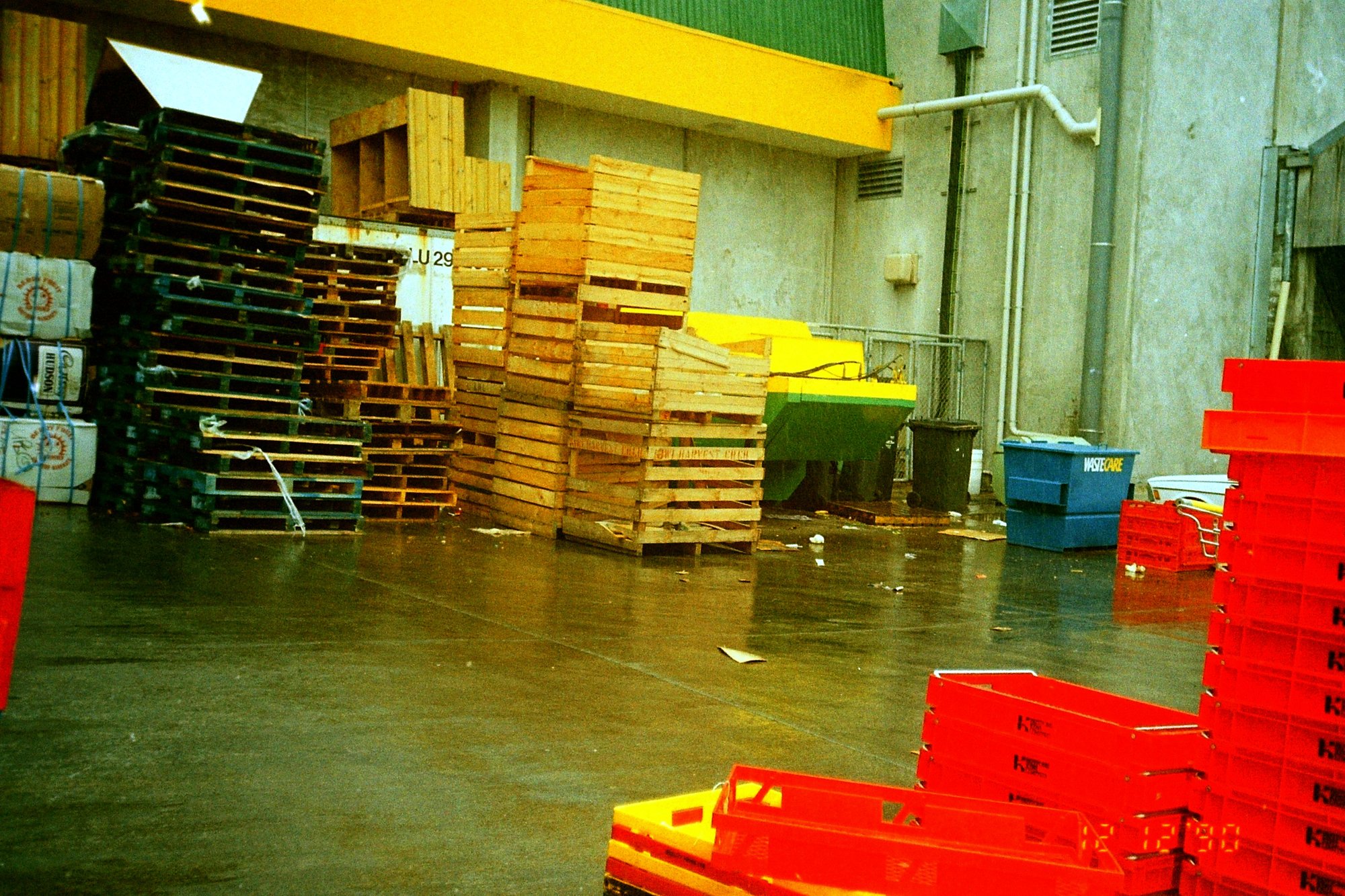 Pak'n Save, Gibbons Street; packaging and rubbish awaiting removal