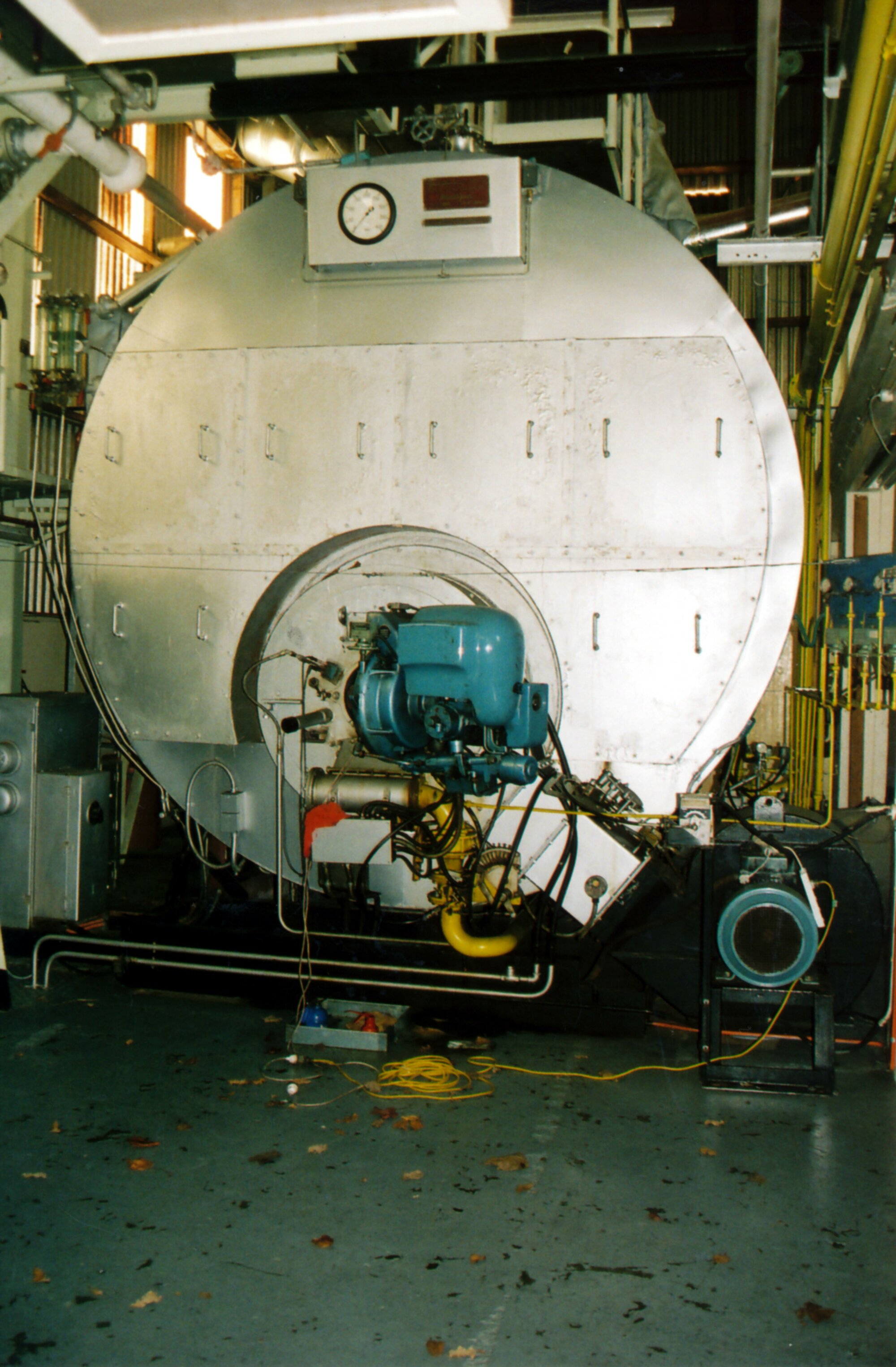 South Pacific Tyres; John Thompson boiler demolition 1; burner end