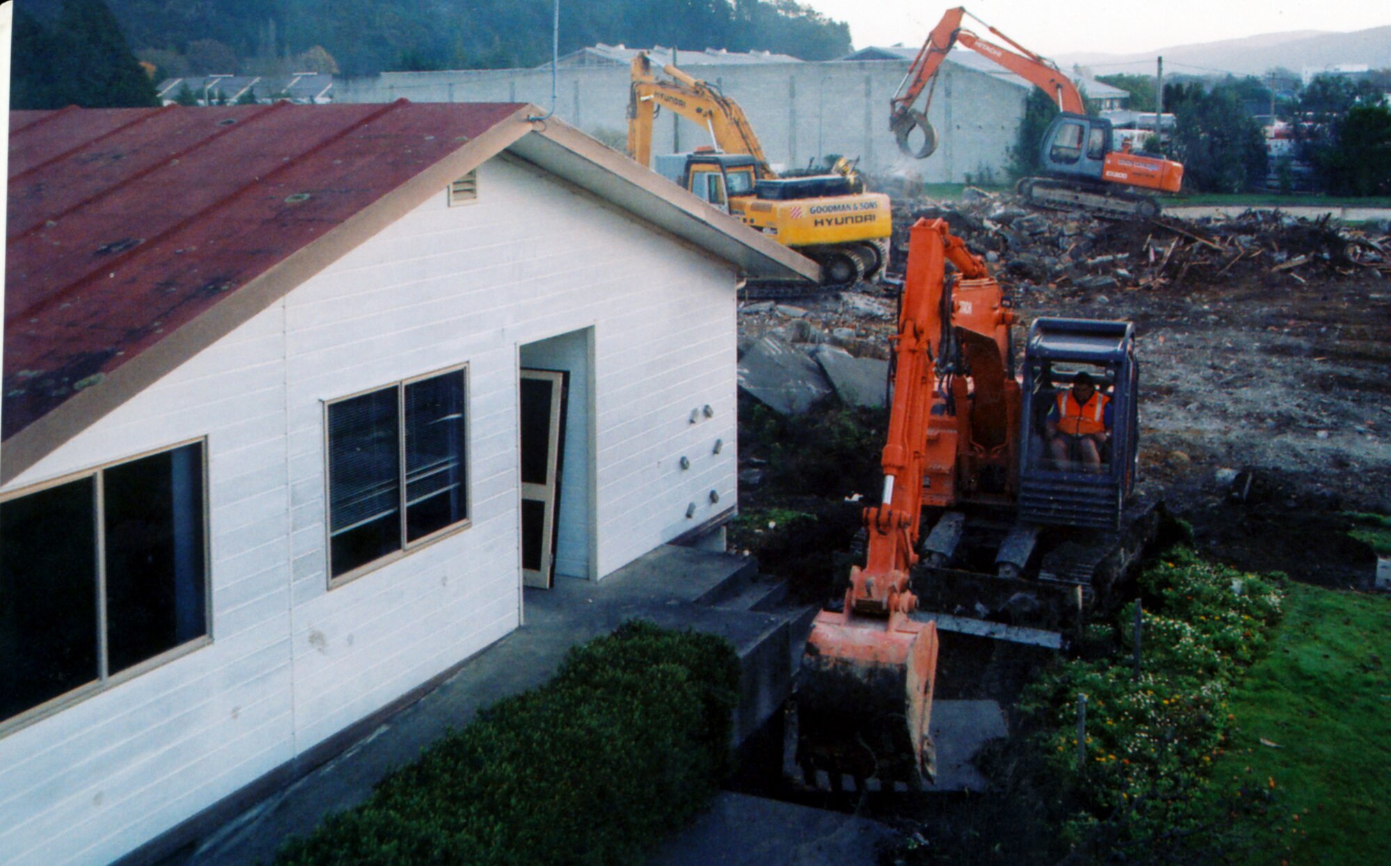 South Pacific Tyres; canteen demolition 4.