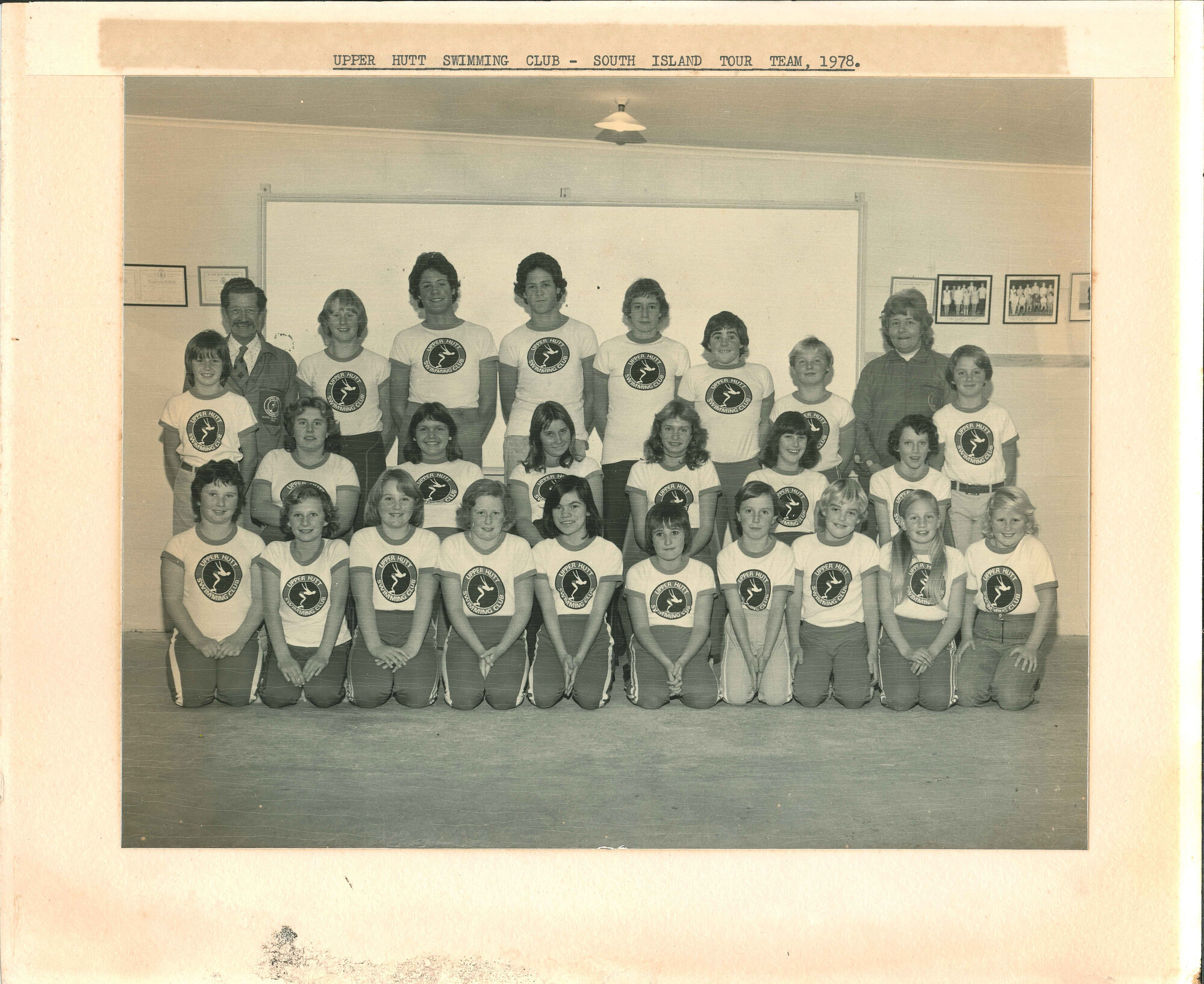 Upper Hutt Swimming Club South Island tour team, 1978