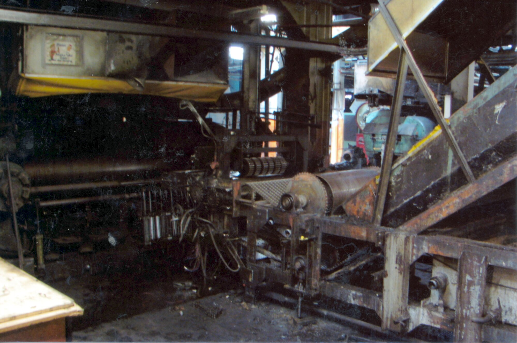 South Pacific Tyres; after closure; 84-inch mill; operator's position