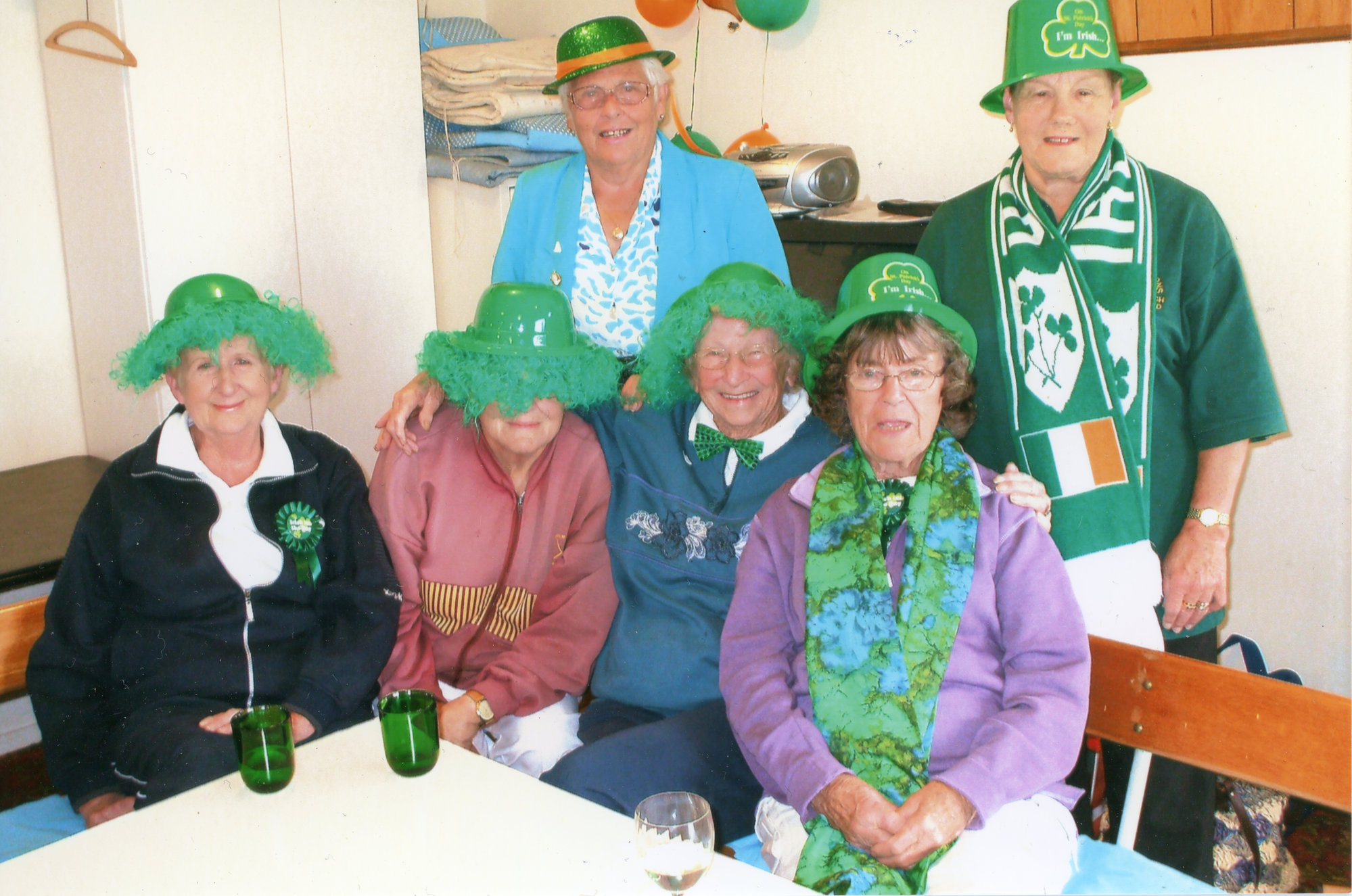 Upper Hutt Croquet Club members on St Patrick's Day