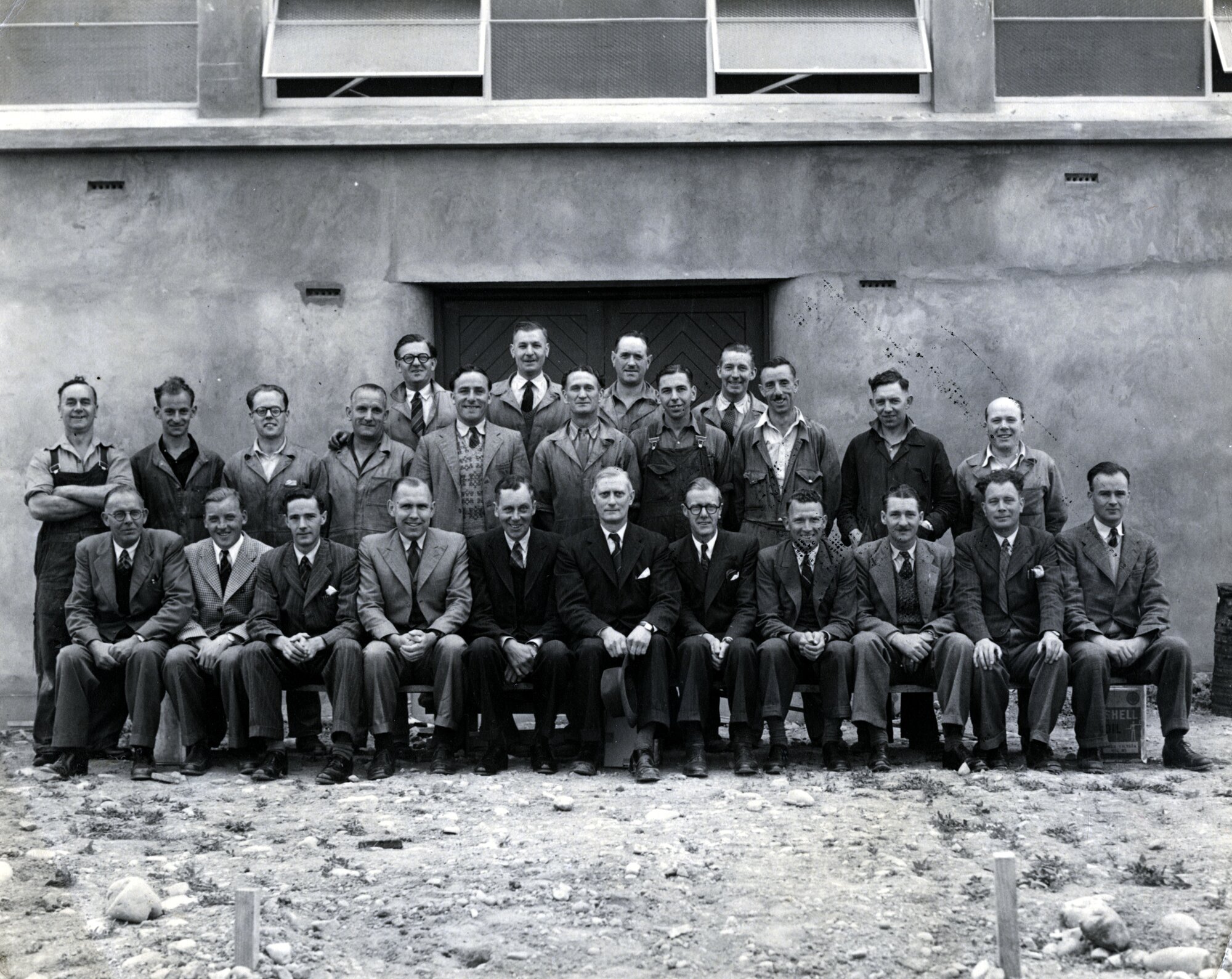 Dunlop factory construction; 'permanent  and temporary officials and instructors'