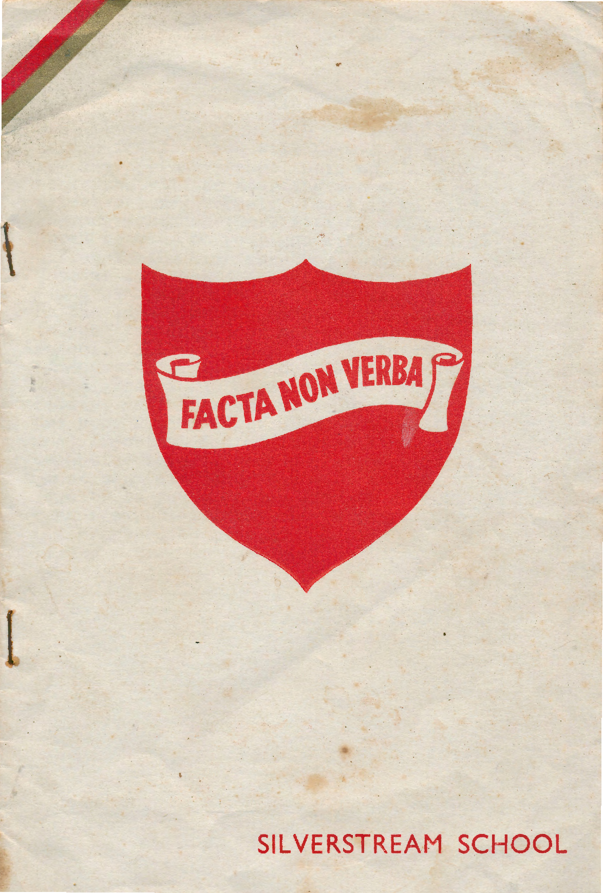 Silverstream School graduation leaflet; class of 1963