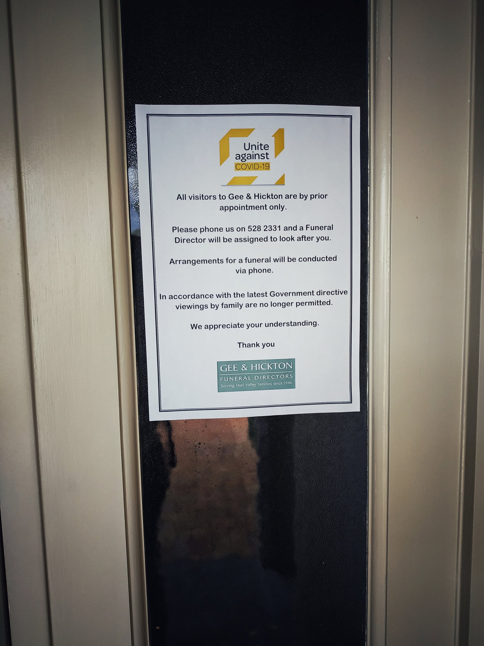 Gee &amp; Hickton funeral directors during Covid-19 Level 4 lockdown
