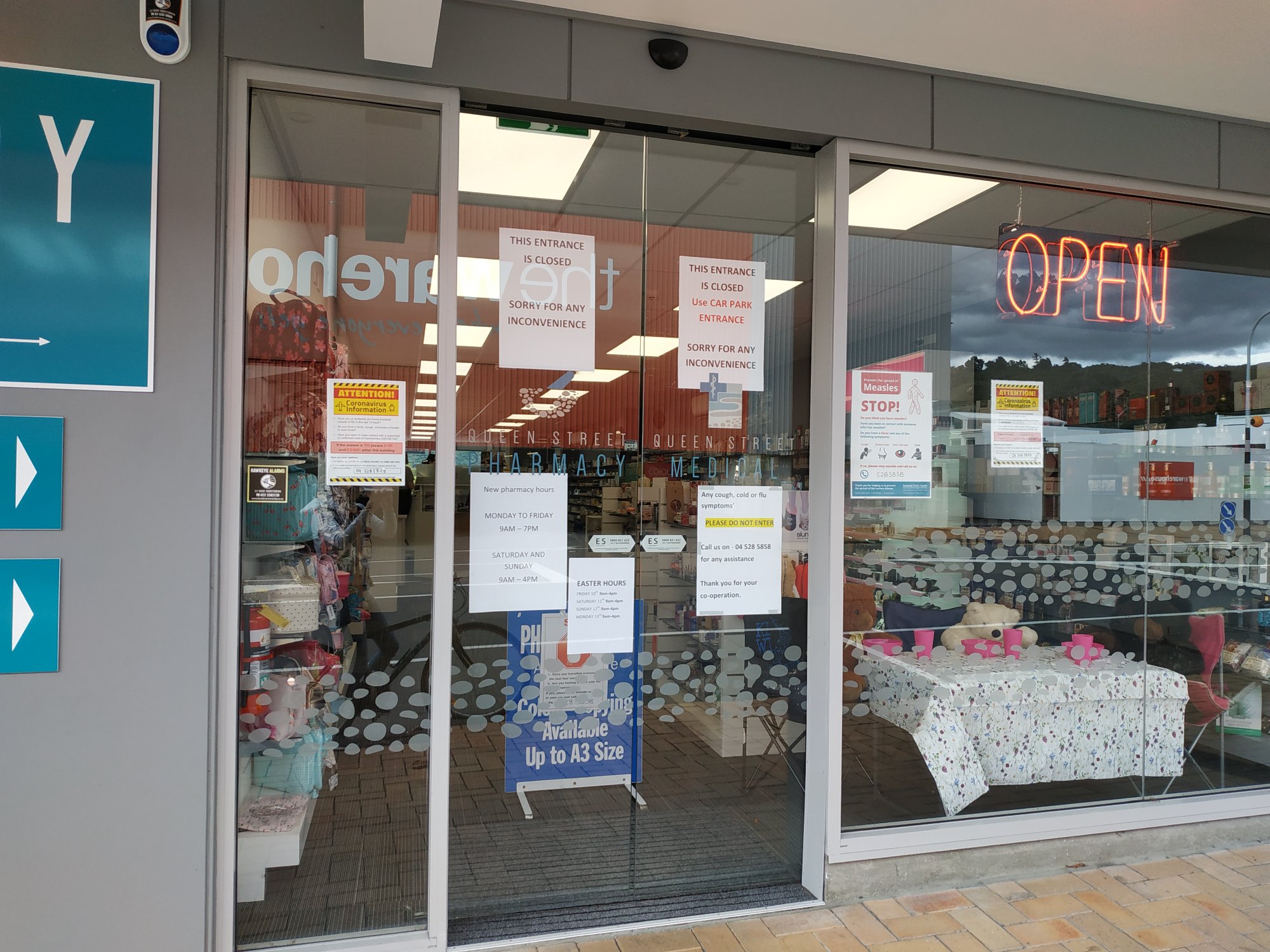 Queen Street Pharmacy during Covid-19 Level 4 lockdown