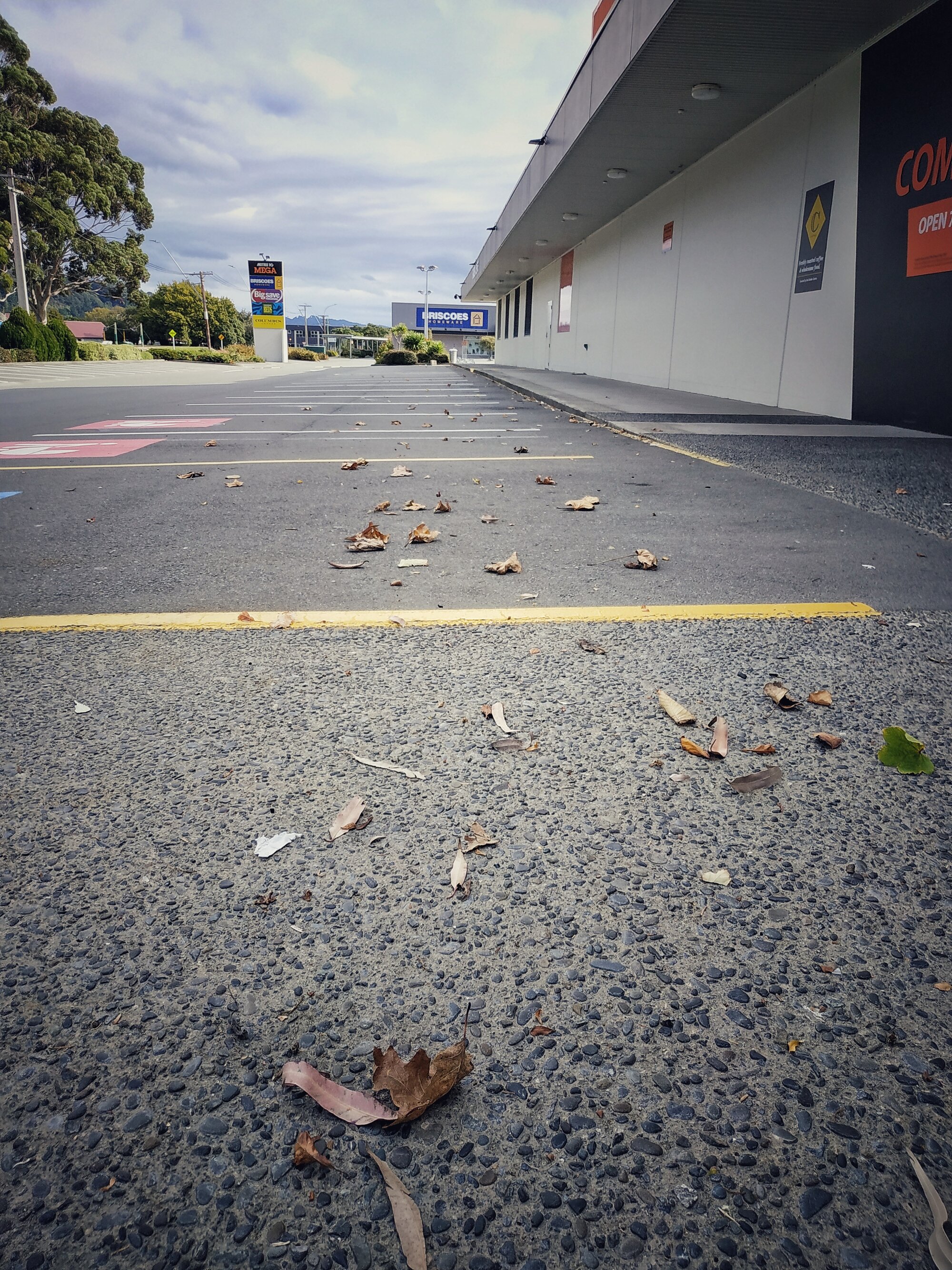 Mitre 10 car park during Covid-19 level 4 lockdown