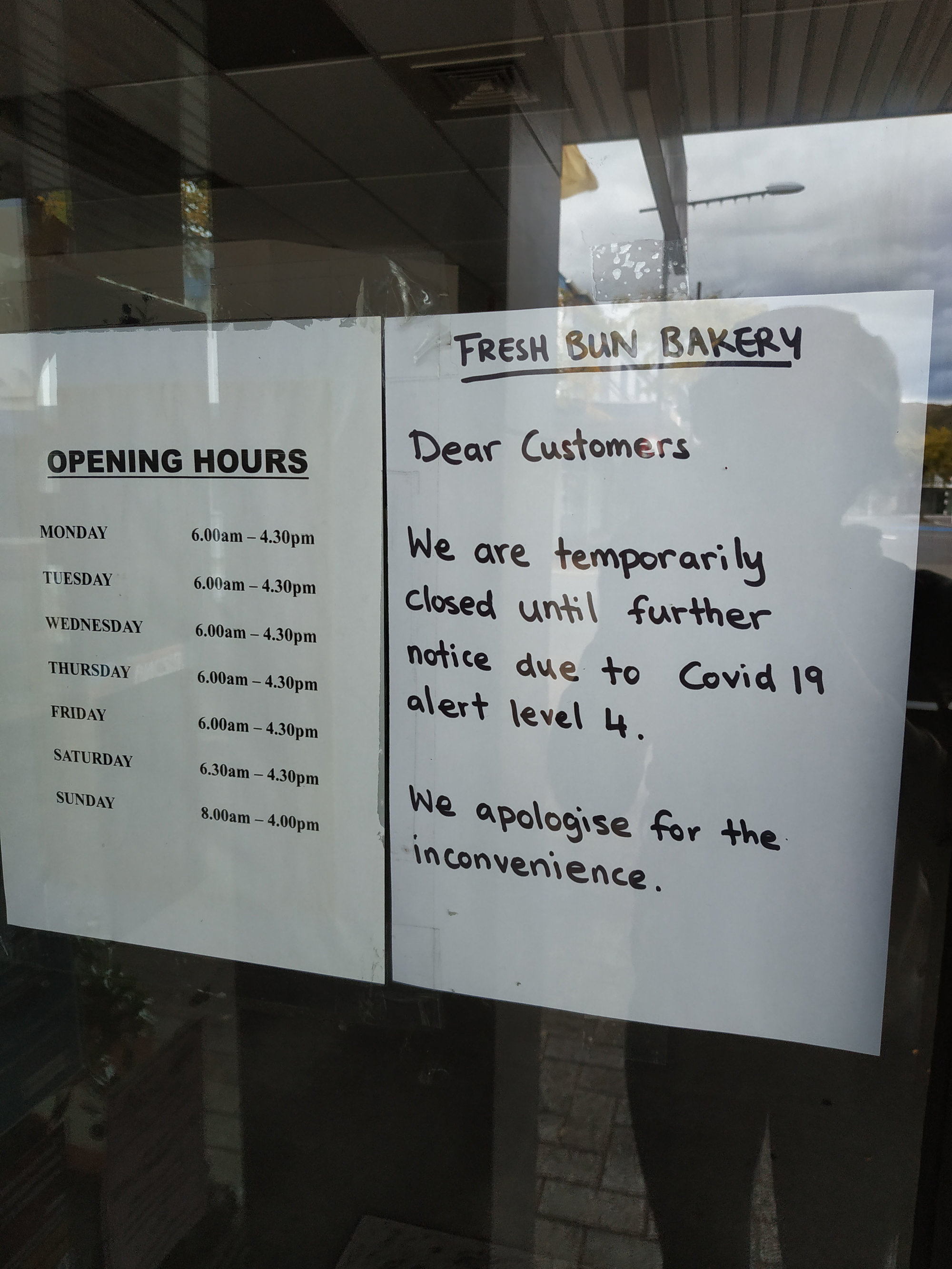 Fresh Bun bakery during Covid-19 Level 4 lockdown