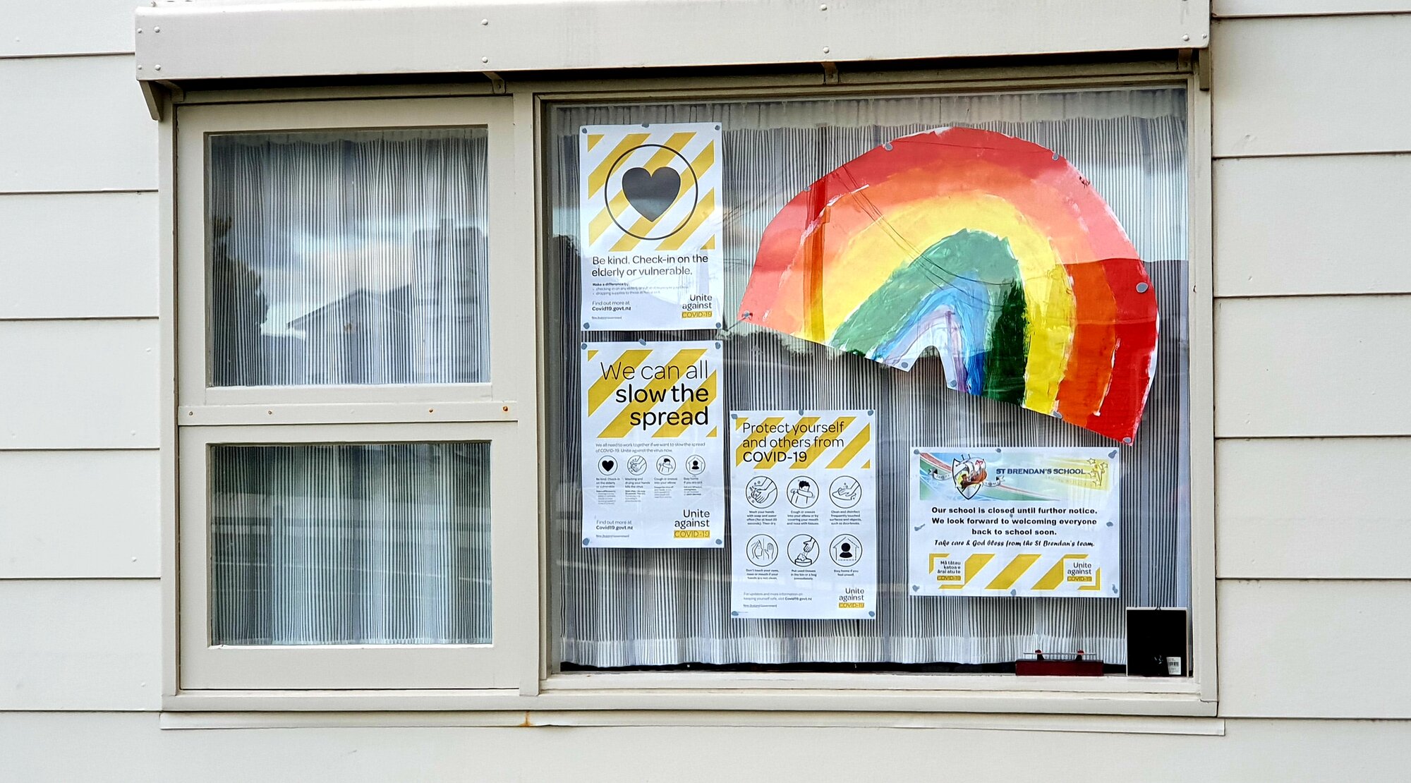Covid-19 signage at St Brendan's School 02