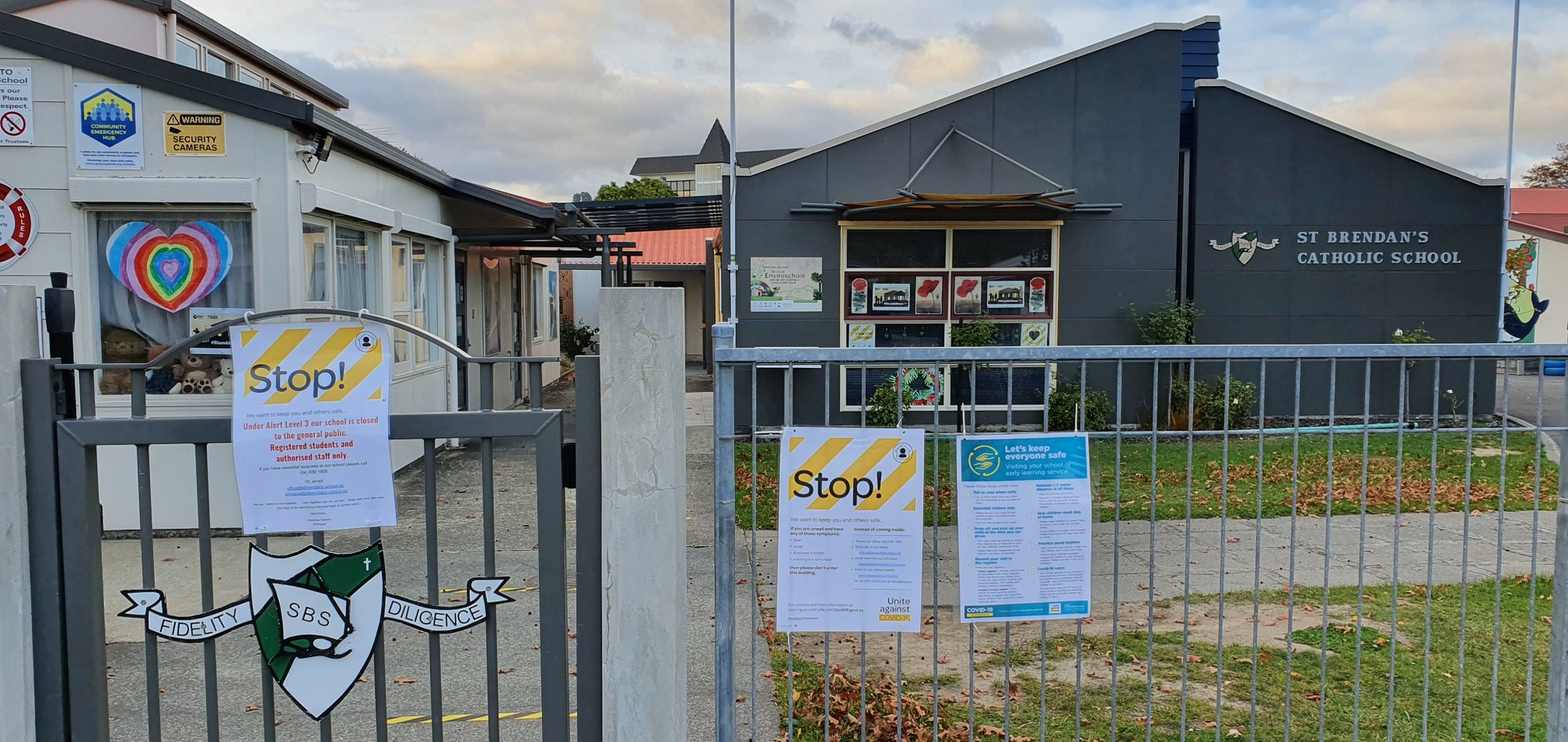 Covid-19 signage at St Brendan's School