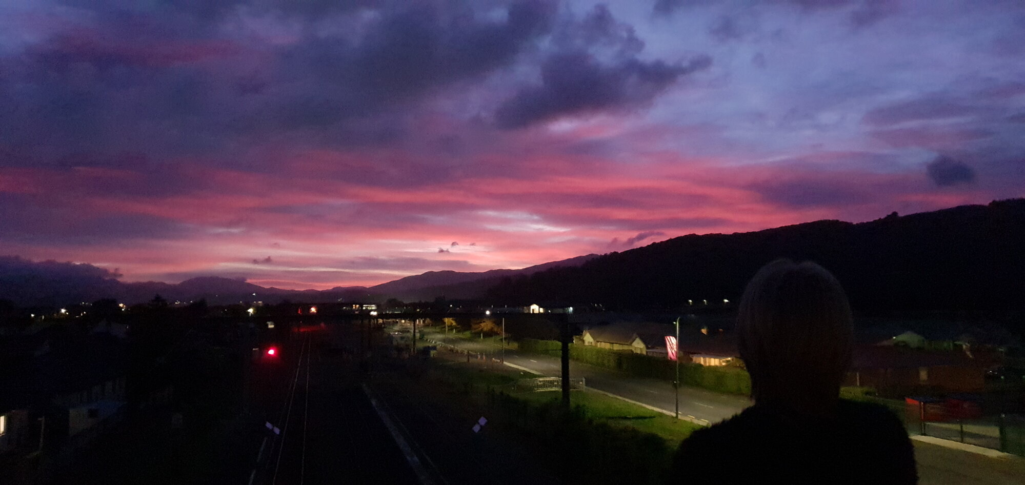 View of Trentham at dawn, Anzac Day 2020 (2 of 3)