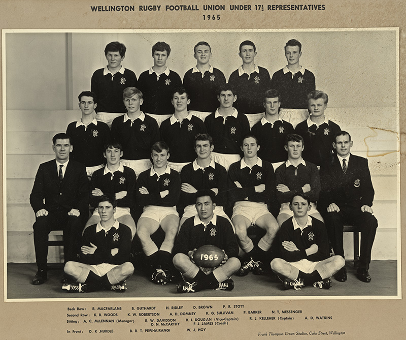 Rugby; Wellington Union under-17-1/2 team.