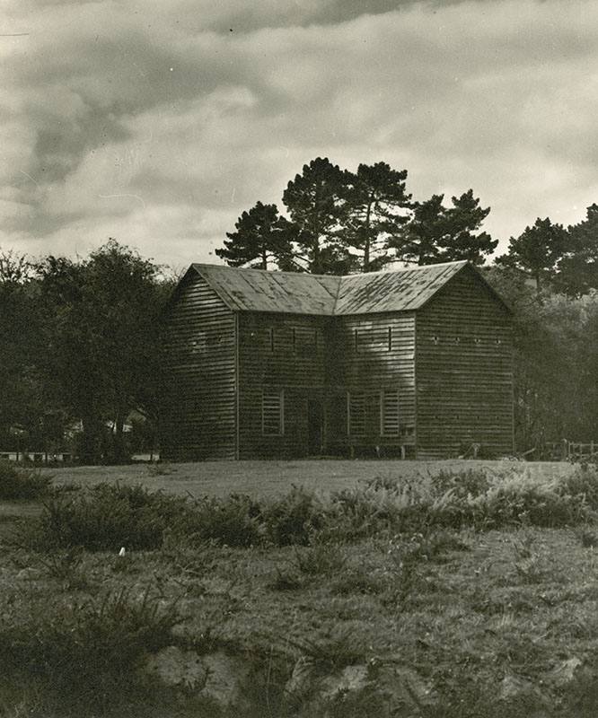 Blockhouse; exterior; ca 1930s
