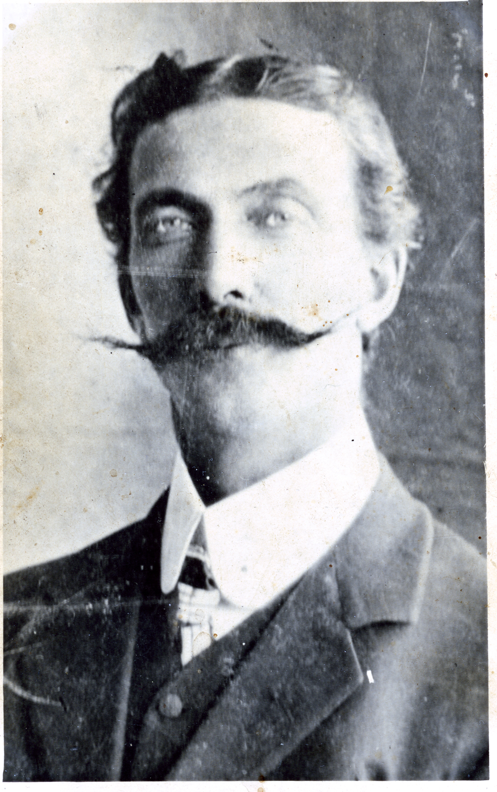 Adam King Jowitt (Creamo) as a young man. Prominent Upper Hutt retailer, 1930s and 40s.