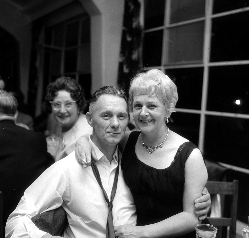 Dunlop Christmas social; Bill and Betty Bryson.