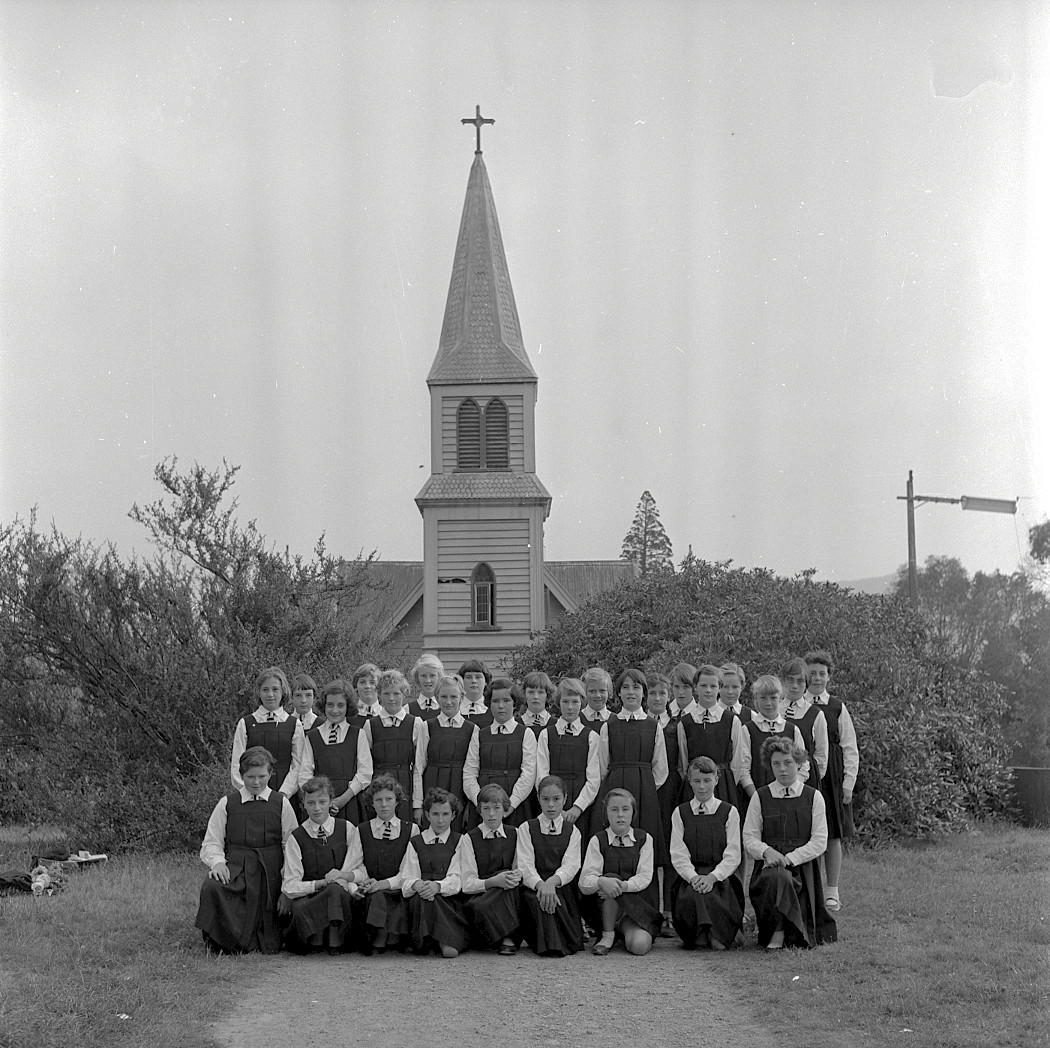 St Joseph's Catholic Church of 1864; class group 3A. | Upper Hutt Libraries