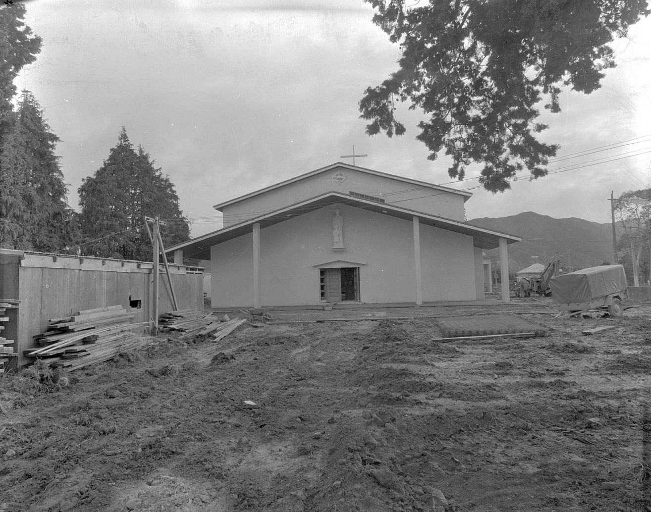St Joseph's Catholic Church of 1965, nearing completion, August 1965 ...