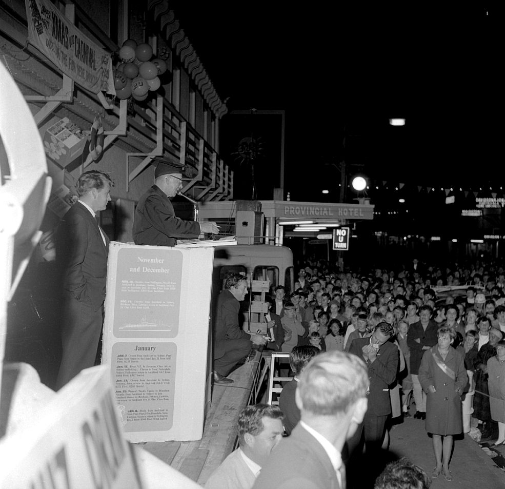 Christmas Carnival 1968; Finale; Roy Wale at Microphone