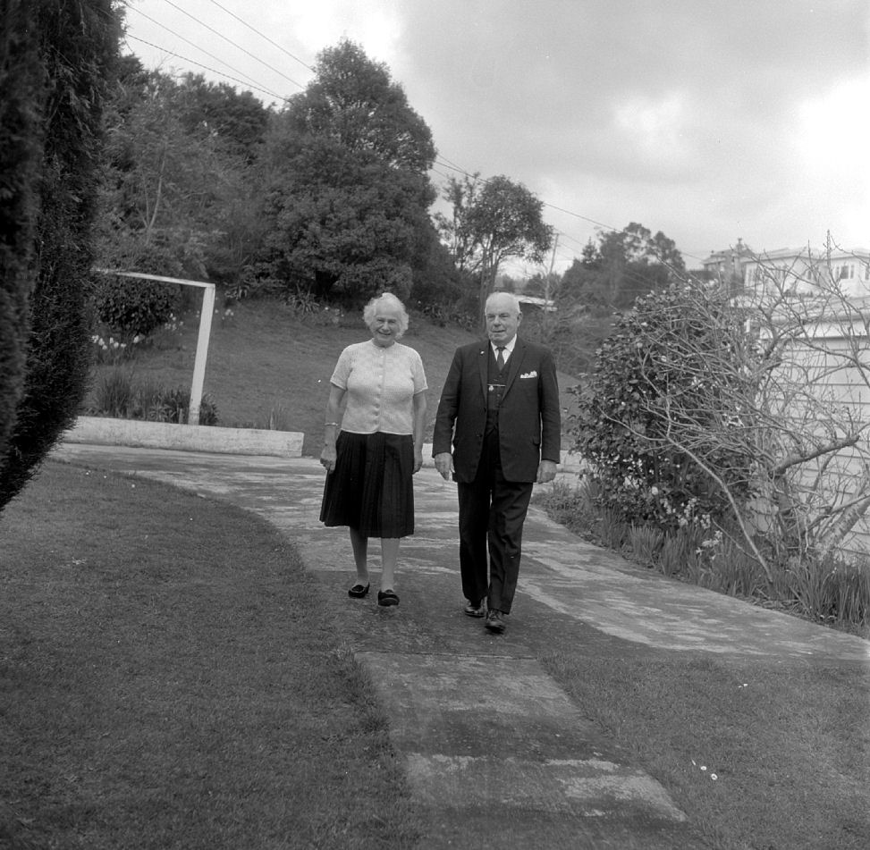 Percy Kinsman, mayor, at home 1