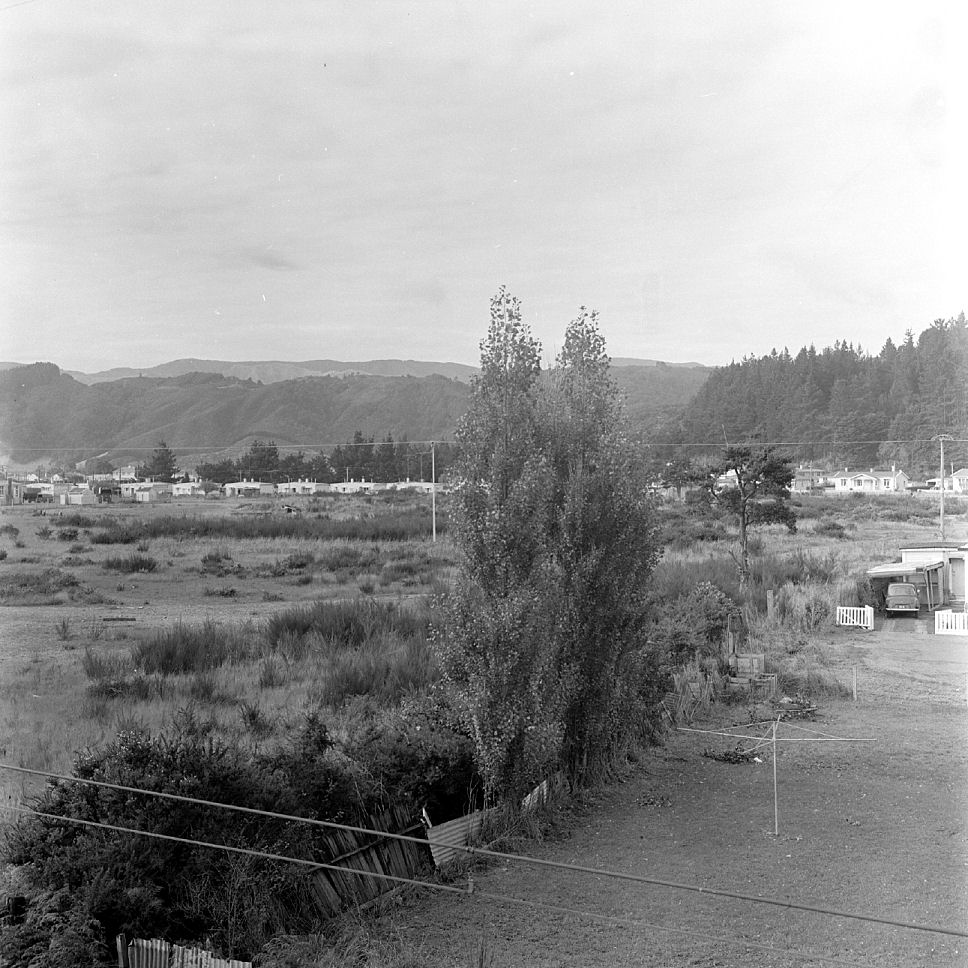 Central Institute of Technology buildings; site, from Heretaunga station, looking south.