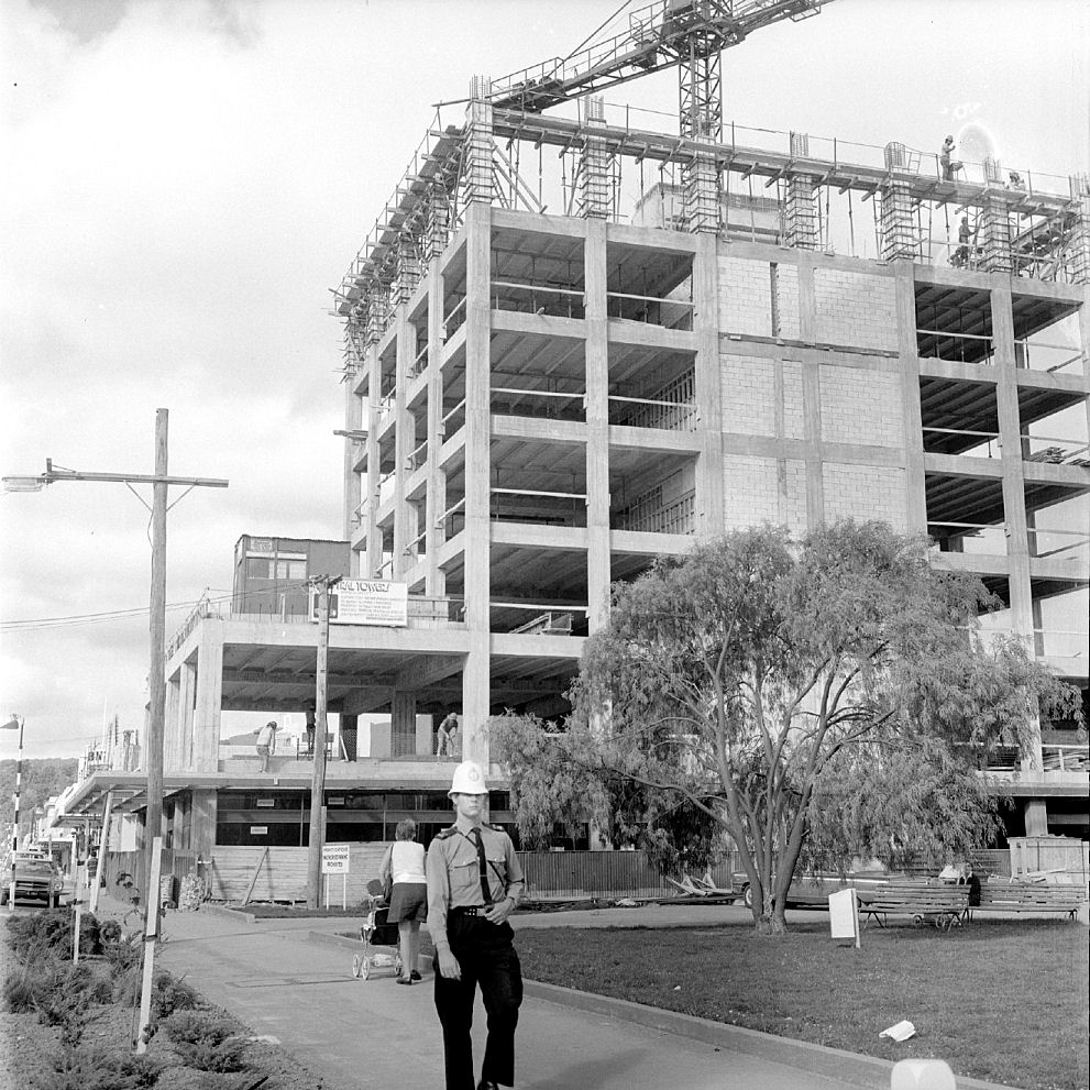Astral Towers (later, CBD Towers) nearing full height.
