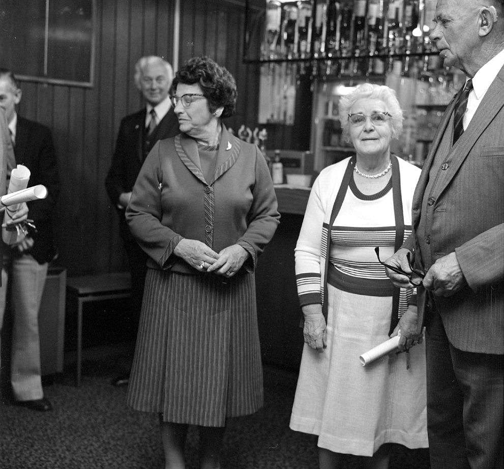 RSA opening, stage 1;  Doris Nicholson, left.