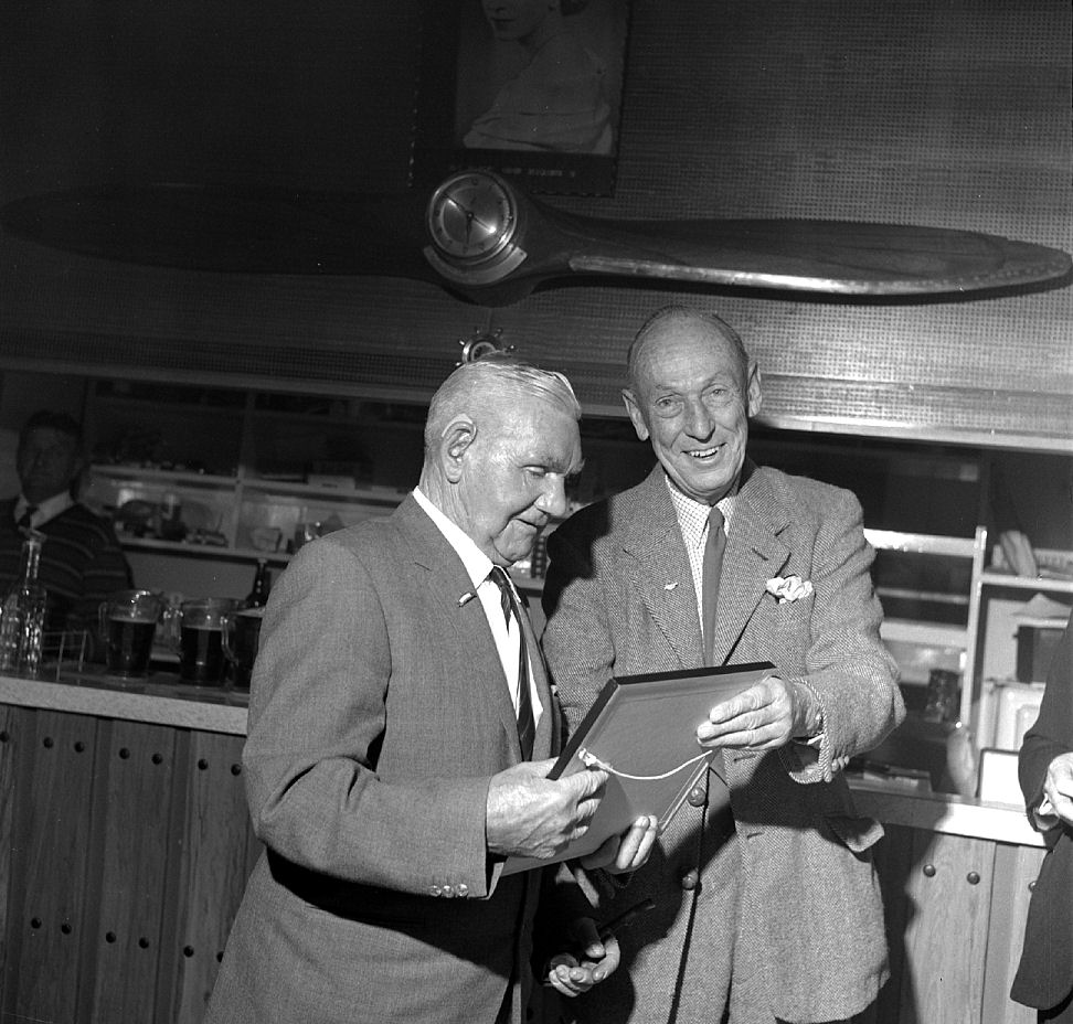 RSA Long Service Certificate presented by Mayor George Thomas.