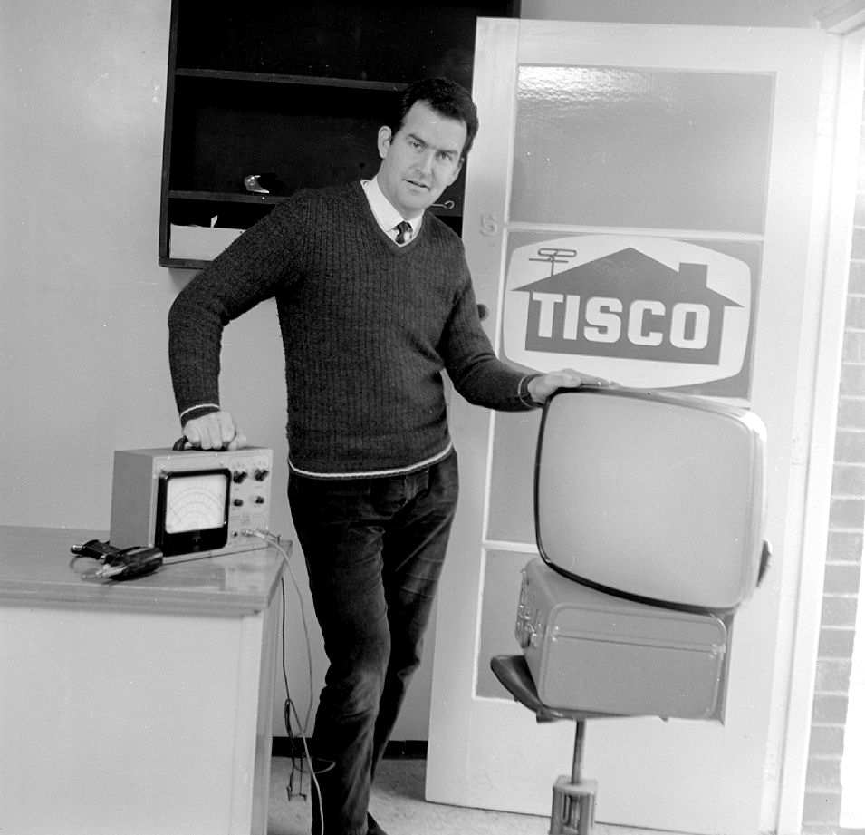 Tisco (Television Installation and Service Company) technician. [P1-6081-8471]