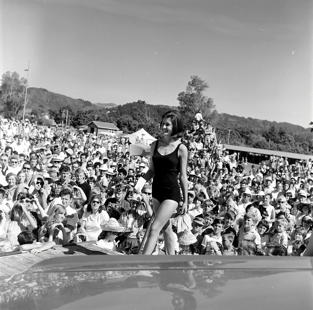 A &amp; P show; Tom Croft Motors beauty pageant; entrant.