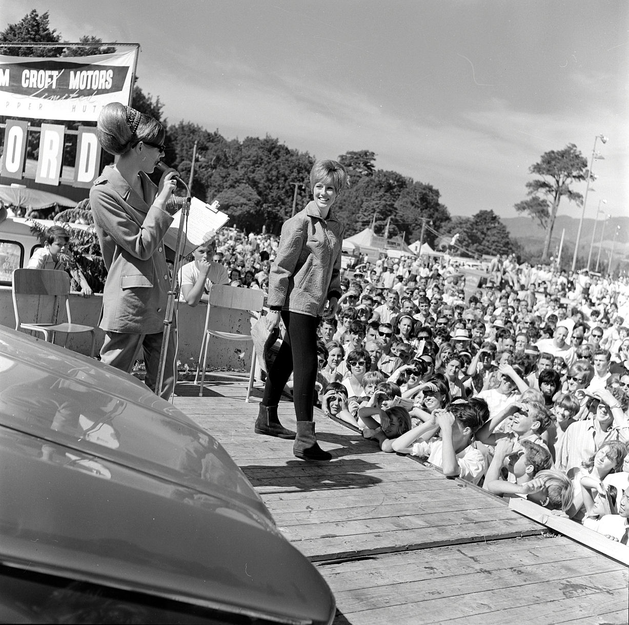 A &amp; P show; Tom Croft Motors beauty pageant; entrant and compere.