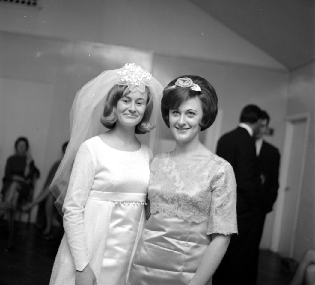 Wedding; William Baillie, Patricia "Patsy" Vare 13; "Patsy" and sister Norma.