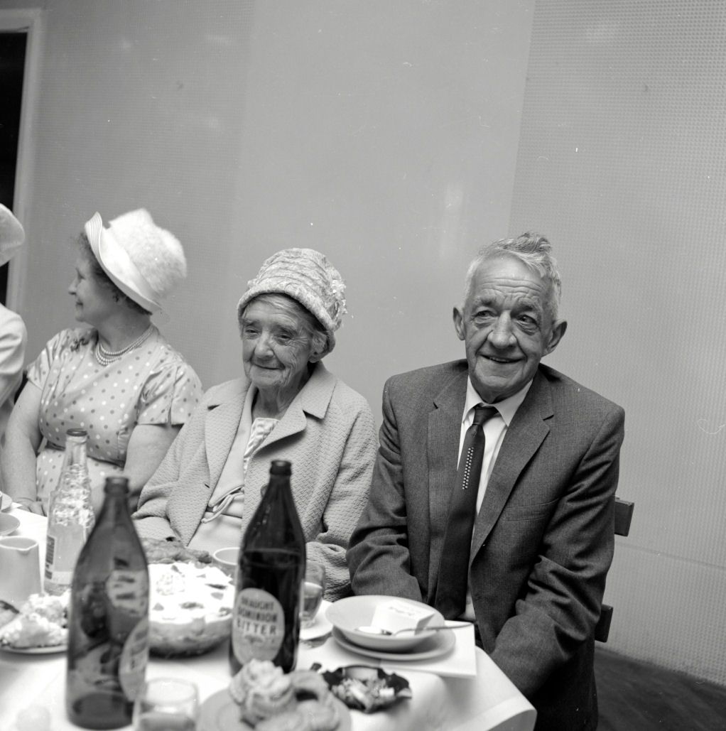 Wedding; William Baillie, Patricia "Patsy" Vare 17; Vare grandparents(?)