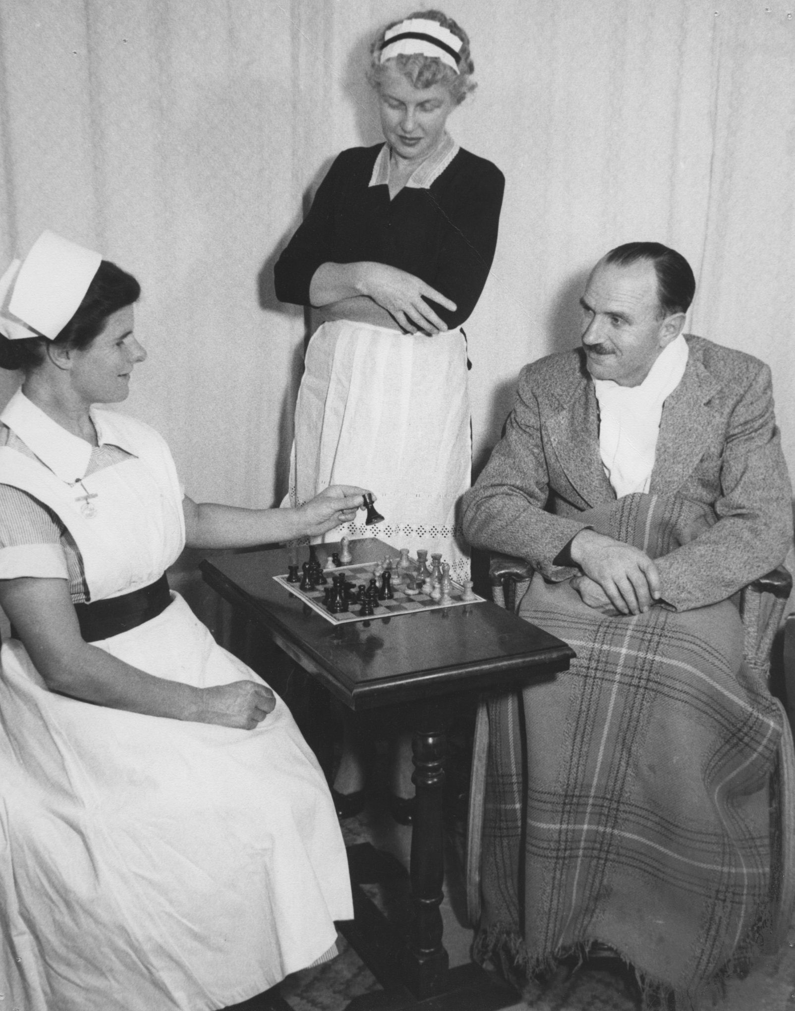 Heretaunga Players; The Giaconda Smile 1955: Ivy Edhouse, Diana  Bramwell, Laurie Williams.