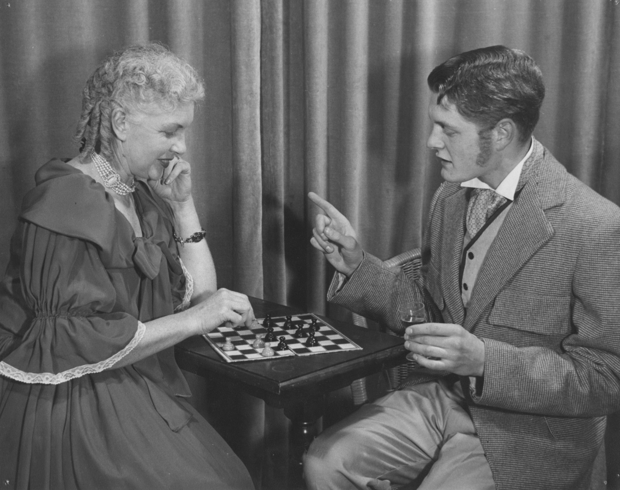 Heretaunga Players; The Heiress: Diana Bramwell, Clive Porter.