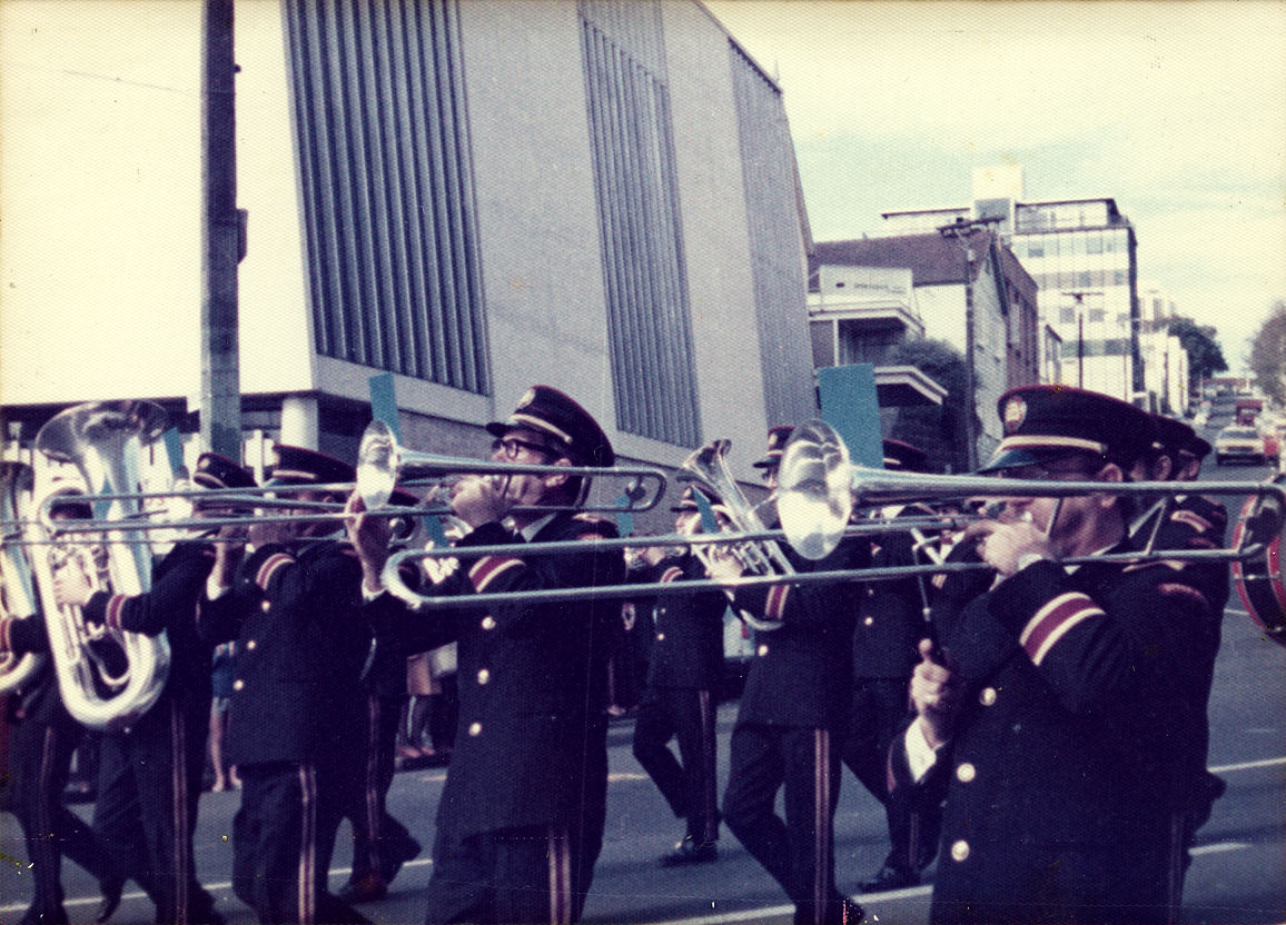 Upper Hutt Municipal Band, national contest, Auckland, 1975