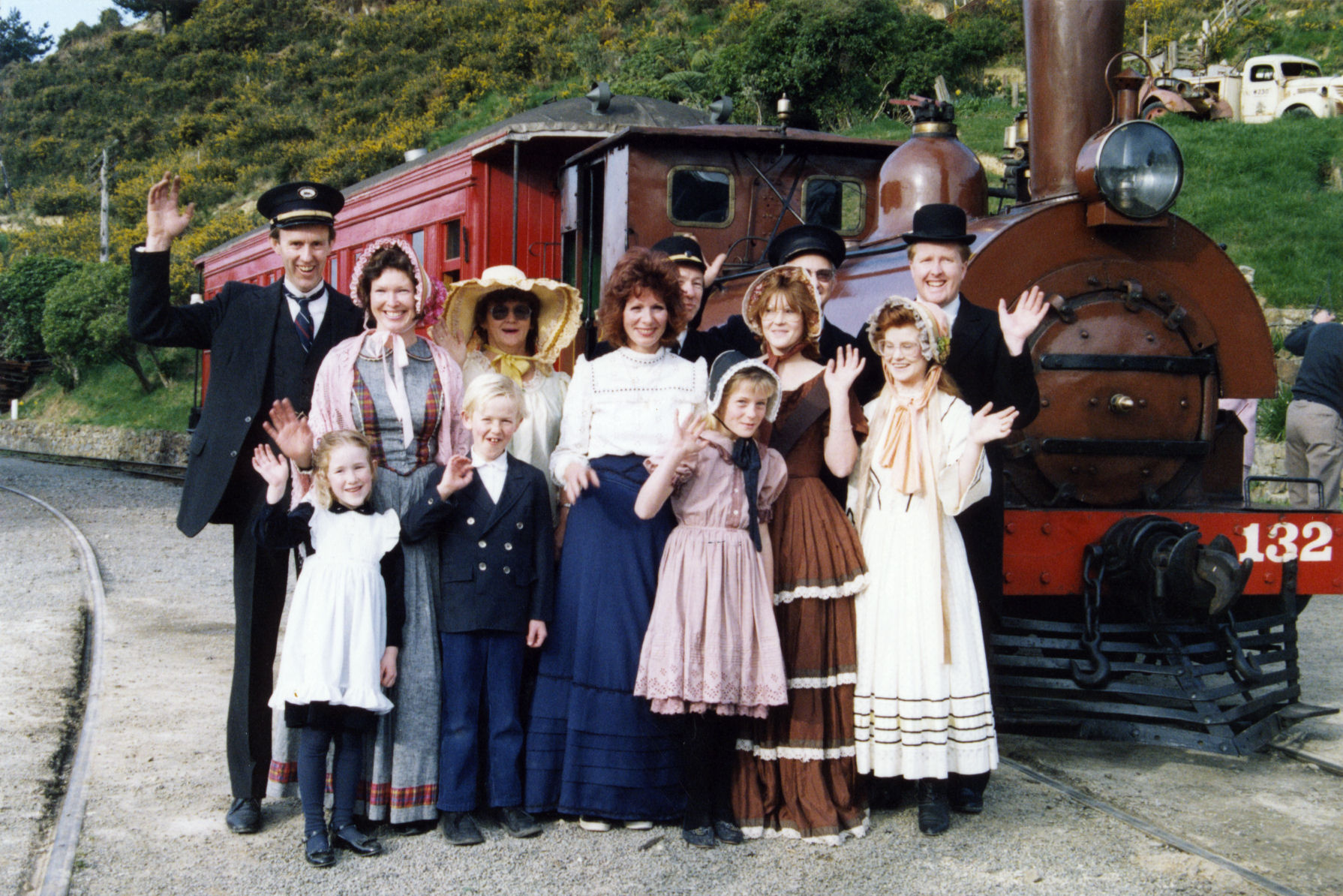 Silver Stream Railway; approval given for historic village; enthusiasts, dressed appropriately in period costume.
