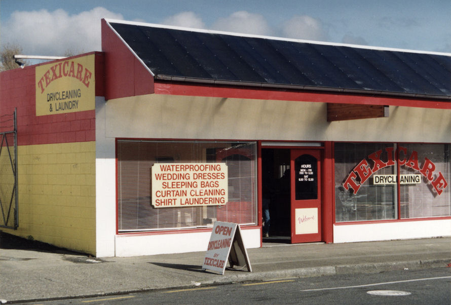 Whakatiki Street; No.   1A; Texicare Dry Cleaning and Laundry.