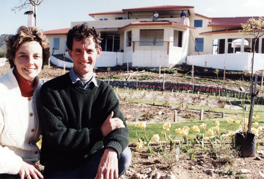 Kaitoke Country Gardens wedding and functions centre nearing completion; Fiona and Mark Rammell.