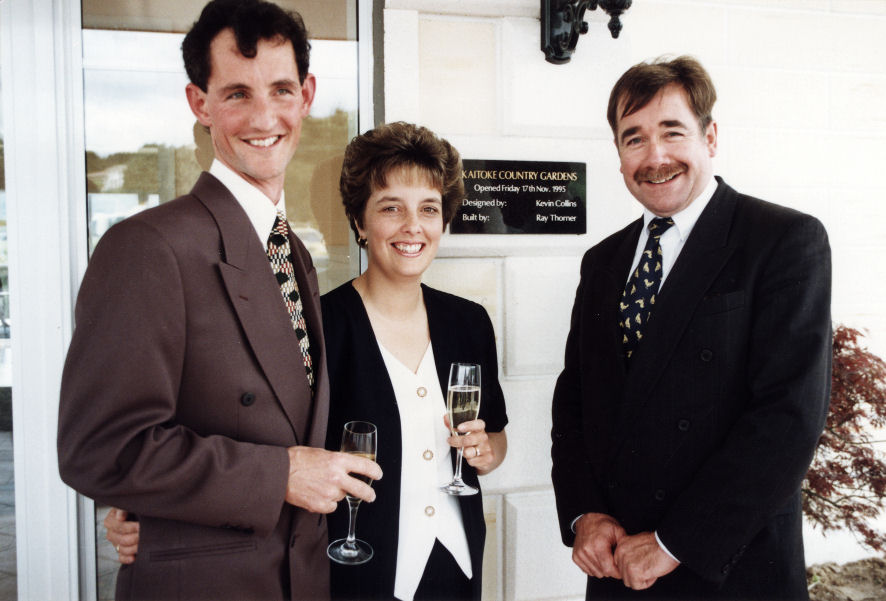 Kaitoke Country Gardens; opened by associate minister of tourism Murray McCully; owners Mark and Fiona Rammell.