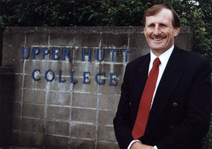 Upper Hutt College staff; principal Peter Lee.