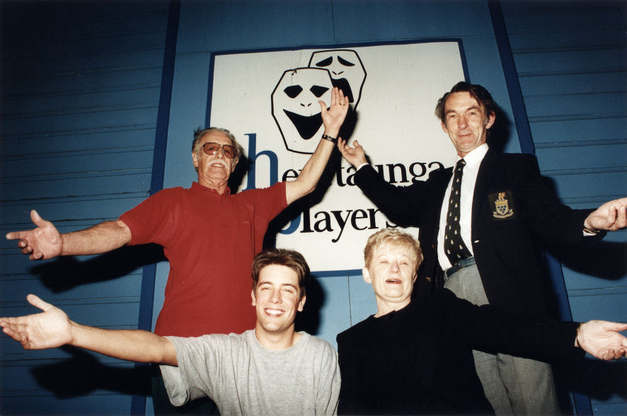 Heretaunga Players; award winners Bob Gillespie, Jamie McGregor, Margaret Gillespie, Rex Hearst.