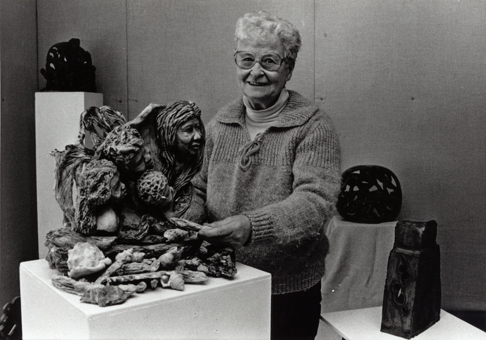 Community Gallery; Frances Wood; Māori myths and legends in clay.