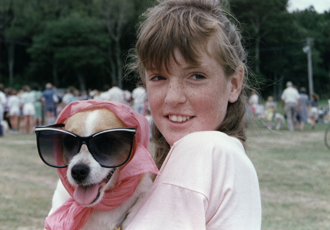 Animal Rescue Society; Moggy Dog show; Lisa Ross third in 'best hat' section.