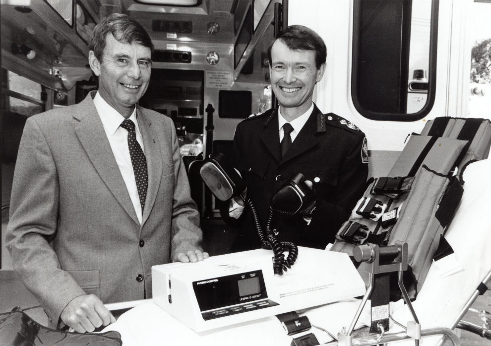 Rotary Club; gear donated to Wellington Free Ambulance.